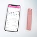 Smart Basal Thermometer by Femometer - Auto Sync BBT and Draw BBT Chart - Intelligently Track Fertility and Accurate Ovulation Prediction for Natural Family Planning Rose Gold