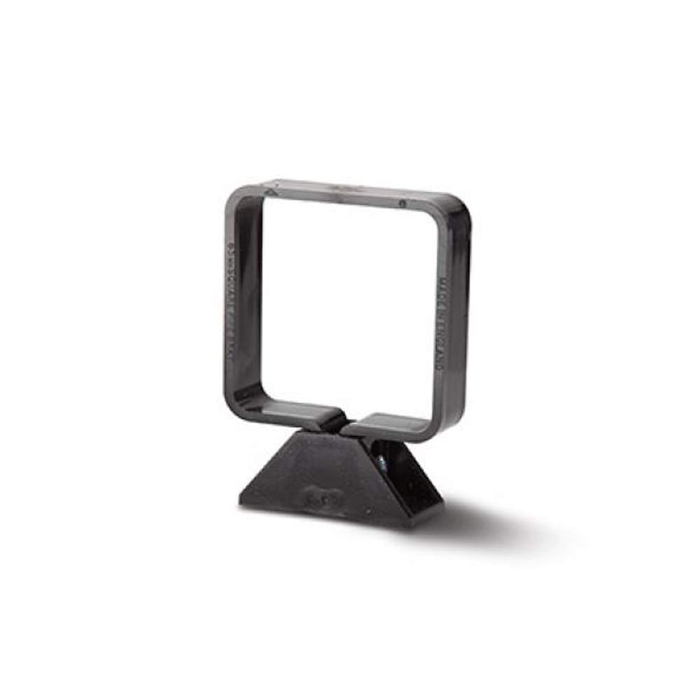 Pack of 2 x POLYPIPE RS252br Brown Square Pipe Clips Including Backplate & nut/Bolt