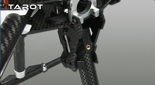 ZJchao Tarot Iron Man 650 Carbon Fiber 4 Axis Aircraft Fully Folding FPV Quadcopter Frame Kit Tl65b01