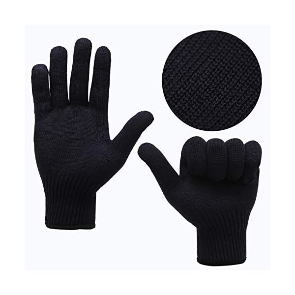 Aneco 4 Pieces Heat Resistant Gloves Hair Styling Gloves for Hair Styling Curling Iron and Curling Wand, Fit Most Hand…