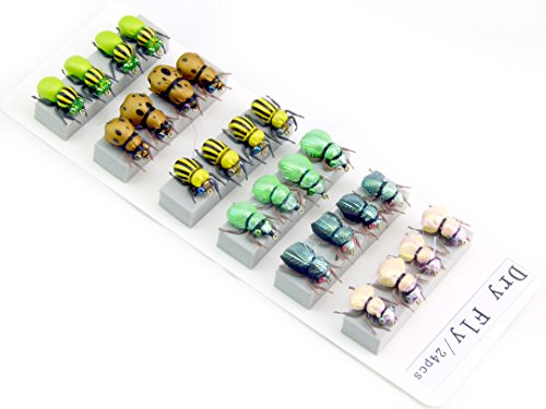 24pcs Realistic Fly Fishing Flies Kit- Handmade Fly Fishing Lures –High Simulation Fishing Dry Flies - Thumbnail 4