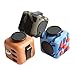 Fidget Dice 6 Sides Release Stress Anxiety and Relax Cube for Children and Adults - Wooden Stripe