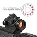 Feyachi Red Dot Sight, Micro Red Dot Gun Sight 4 MOA Rifle Scope with 1 inch Riser Block Mount, 1x22mm, Black