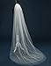 Belle House Ivory Tulle Sheer Wedding Bridal Veils Cathedral for Bride