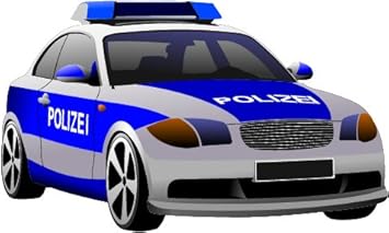 Amazon De Bambinella Aufbugler Polizei Auto Gedruckte Velour Flock Applikation Zum Selbst Aufbugeln Auf Baumwolle Baumwollmischgewebe Und Polyester Hergestellt In Eigener Werkstatt In Deutschland