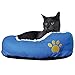 Evelots Small Round Pet Bed, One Size, Blue