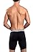 Obviously Underwear Men's Core Collection Naked Boxer Brief 9 Inch Leg Large Black