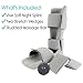 Vive Plantar Fasciitis Night Splint Plus Trigger Point Stretch Wedges - Soft Leg Brace Support, Orthopedic Sleeping Immobilizer Stretch Boot (Small: Men's: Up to 5, Women's: Up to 6.5)