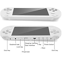 Ocamo X9 Portable 5.1" Large Screen GBA Handheld Retro Game Console White