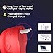Vibrating Penis Ring Full Silicone Cock Ring Premium Waterproof Rechargeable Erection Electric Shock Ring Erection Enhancing Sex Toy for Man or Couples Play