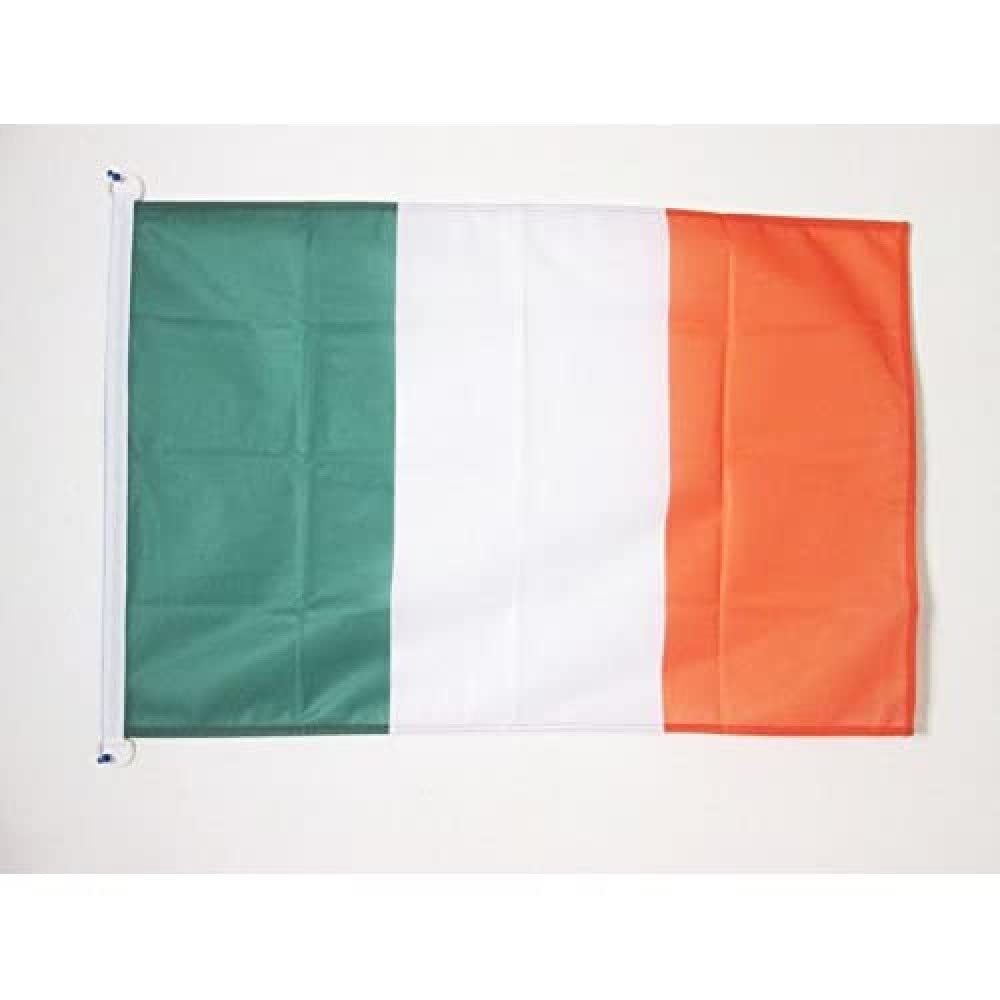 AZ FLAG - Ireland Flag - 3x5 Ft - External Use - Irish Banner Knitted Polyester with Two Plastic Rings - Fade Resistant - Vivid Colors - 3' x 5' Feet - 150x90 Cm