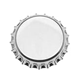 100 Chrome Bottle Caps New Silver Bottlecaps Cap Colored