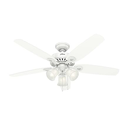Buy Snow White Hunter 53236 Builder Plus 52 Inch Ceiling Fan