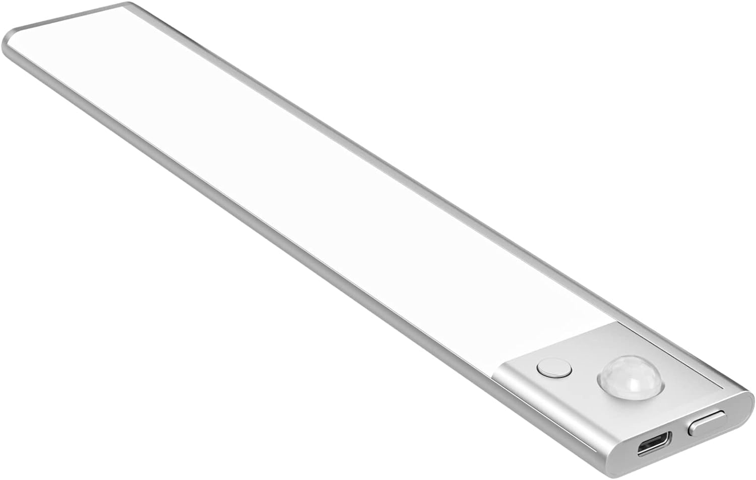 U-SEE LIGHTING Under Cabinet LED Kitchen, Wardrobe, Hallway Lights, 150 LED Motion Sensor Indoor 3 Colour Stepless Dimming, Rechargeable Ultra Thin Night Light with Magnetic Strip (40cm)