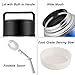 SSAWcasa Container for Hot Food, 27oz Soup Container for Adults, Wide Mouth Stainless Steel Food Jar, Insulated Lunch Container with Spoon & Handle, Leak Proof Thermal Bento Box Flask Meal Carrier