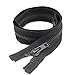 YaHoGa #10 32 Inch Black Nickel Separating Jacket Zipper Y-Teeth Metal Zipper Heavy Duty Metal Zippers for Jackets Sewing Coats Crafts (32