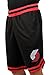 NBA Portland Trail Blazers Men's Mesh Basketball Shorts Woven Active Basic, Medium, Black