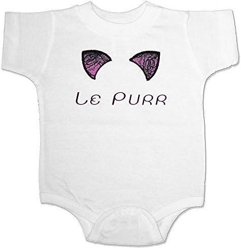 Le Purr Pink Kitty Ears - One Piece Toddler Baby Onsie Tee
