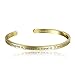 SOLOCUTE Mothers Day Gold Bangle Bracelet Engraved 