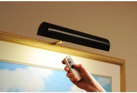 Cordless Remote Control LED Picture Matte Black Finish, Compact 11 ½” Wide