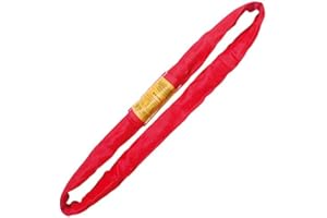 YELLOW LIFTING Red 20' Endless Round Lifting Sling Spanset Heavy Duty Polyester Capacity 26400 LBS
