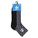 adidas Originals Men's Trefoil Space Dye Quarter Sock (3-Pair), Black/Grey/Onix/White Space Dye, Large, (Shoe Size 6-12)