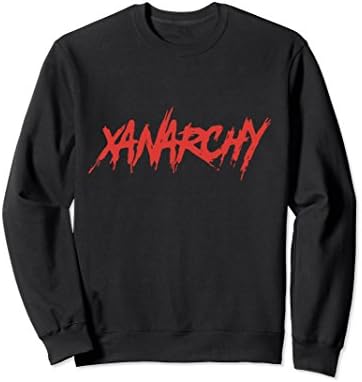 Unisex Xanarchy sweat shirt Large Black