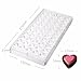 Jeteven Chocolate Mold, Jelly and Candy Mold, Non-Stick Heart PC Polycarbonate Chocolate Mould-55 Cavities