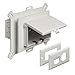 Arlington DBHS1W-1 Low Profile IN BOX Recessed Outlet Box Wall Plate Kit for New Vinyl Siding Construction, Horizontal, 1-Gang, White