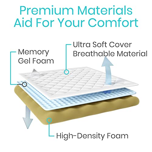 Bed Wedge Pillow Folding Memory Foam Incline Cushion