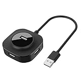 USB Hub, Vogek Ultra Slim 4-Port Aluminum USB 3.0 Data Hub with Micro USB Power Port for MacBook, MacBook Pro, MacBook Air, iMac, Mac Mini and More - Silver