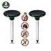 Acidea Solar Mole Repeller Pack of 2 Sonic Mole Repellent Gopher Repellent Ultrasonic Vole Control Rodent Repellent Pest Control Ultrasonic for Yard Lawn Garden, Non-toxic&Eco-friendly (2pack)