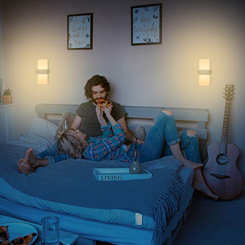 Yafido 4 stuks wandlampen voor binnen, led-wandlamp, 12 W, acryl wandverlichting, modern up-down, warmwit, 3000 K, voor… - Afbeelding 6