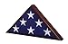 USMilitaryStuff Memorial Flag Case - Cherry Finish - for American Veteran 5' x 9.5' Burial Flag