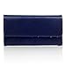 iPhone 7 Cover - Terrapin iPhone 7 Women's Case - Trifold Wallet Clutch Cover - Polka Dot Interior - Card Slots - Money Pocket - Wristlet - Navy Blue