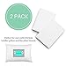 LANCON Kids 2 Pack Toddler Pillowcases for Pillows Sized 13x18 and 14x19, 100% Cotton, Hypoallergenic & Machine Washable (White)