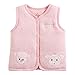 Monvecle Baby Warm Vests Unisex Infant to Toddler Padded Waistcoat (2T-3T, Pink)