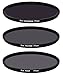 ICE 77mm Extreme ND 3 Filter Set ND100000 ND1000 & ND64 Neutral Density 6, 10, 16.5 Stop Optical Glass