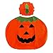 Halloween Pumpkin Costume Set for Family Parent Kids Orange Pumpkin Cosplay Suit Hat School Party Children Clothing Clothes Accessory (Adult Size (for Height 59''-71''))