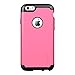 LUVVITT [Ultra Armor] Shock Absorbing Case Best Heavy Duty Dual Layer Tough Cover for Apple Phone 6 / Phone 6s (4.7) Black/Pink