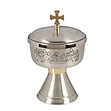 Religious Gifts Last Supper Etched Brass Ciborium