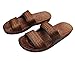 Hawaii Brown or Black Jesus sandal Slipper for Men Women and Teen Classic Style (7, Brown)