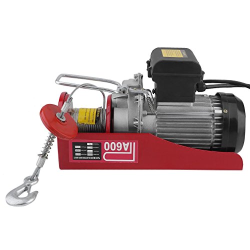 Homgrace 1320lbs Mini Electric Wire Cable Hoist Crane Overhead Garage Winch with Remote Control Auto Lift (1320LB) - Thumbnail 4