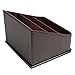 JackCubeDesign Remote Holder, TV Remote Caddy Organizer, Storage Controller with 3 Spacious Compartments(Brown) - :MK122