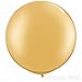 AFTERLOON® Biodegradable Balloons 6 pcs 36 Inch Orb Perfect Round Giant Extra Large Gold, Thickened Strong Natural Latex Jumbo XL Big Helium Float, Shower Gender Reveal Birthday Party Decorations