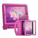 HDE Case for iPad 2 3 4 Kids Shockproof bumper Hard Cover Handle Stand with Built in Screen Protector for Apple iPad 2nd 3rd 4th Generation (Pink)