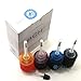 BCH Dye Ink Cartridge Refill Kit for HP 21 56 27 60 61 62 63 64 65 92 94 96 901 74 XL 6-Bottle Combo: 3 x Black + 1 Each of Cyan Magenta Yellow ID30-KKKCMY