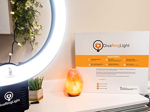 Diva Ring Light Nova 18" Fluorescent High Power Brightness Photo/Video Ring Light w/ 6' Light Stand for Video, Photo, YouTube, Stream, Beauty