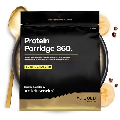 Protein Works | Protein Porridge 360 - Gold, Plátano con Chocolate, 500 g