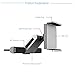 Car Phone Holder, EPOLLO CD Slot Car Cell Phone Mount Universal Car Rotating Cradle Stable Stand for iPhone7/7 Plus/SE/6s/6Plus/6, Samsung Galaxy S6/S5 And Other Smartphones